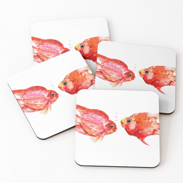 Item preview, Parrot Cichlids fish home decor designed and sold by surenart.