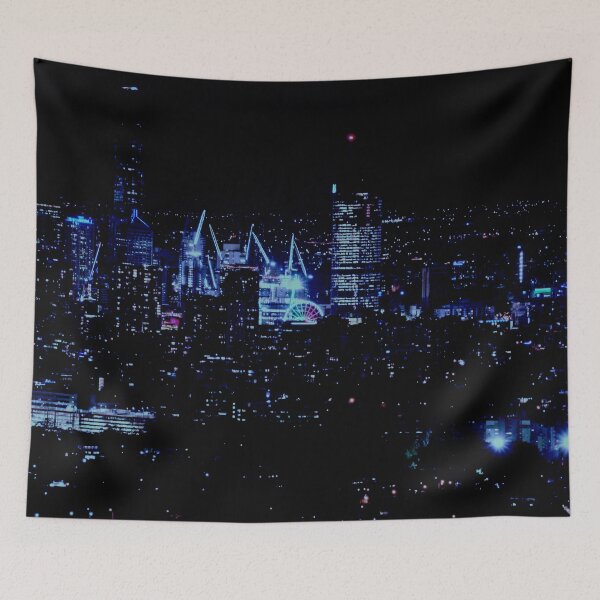 Item preview, Brisbane in Blue at Night designed and sold by Geoff Treagus.