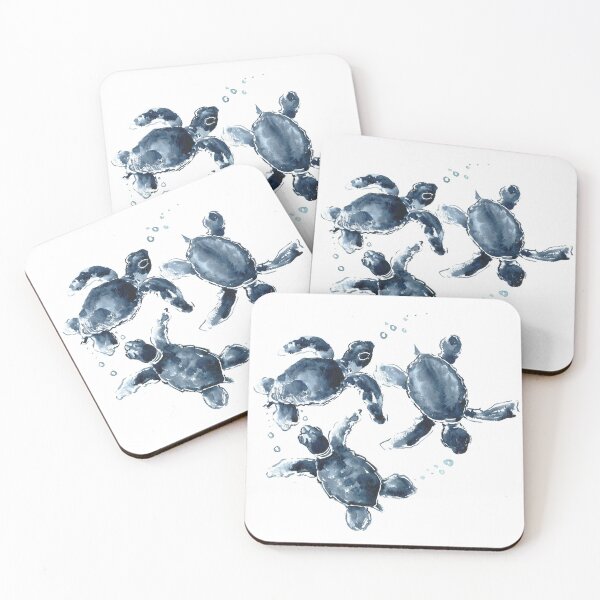Item preview, Indigo Blue Sea Turtles designed and sold by surenart.