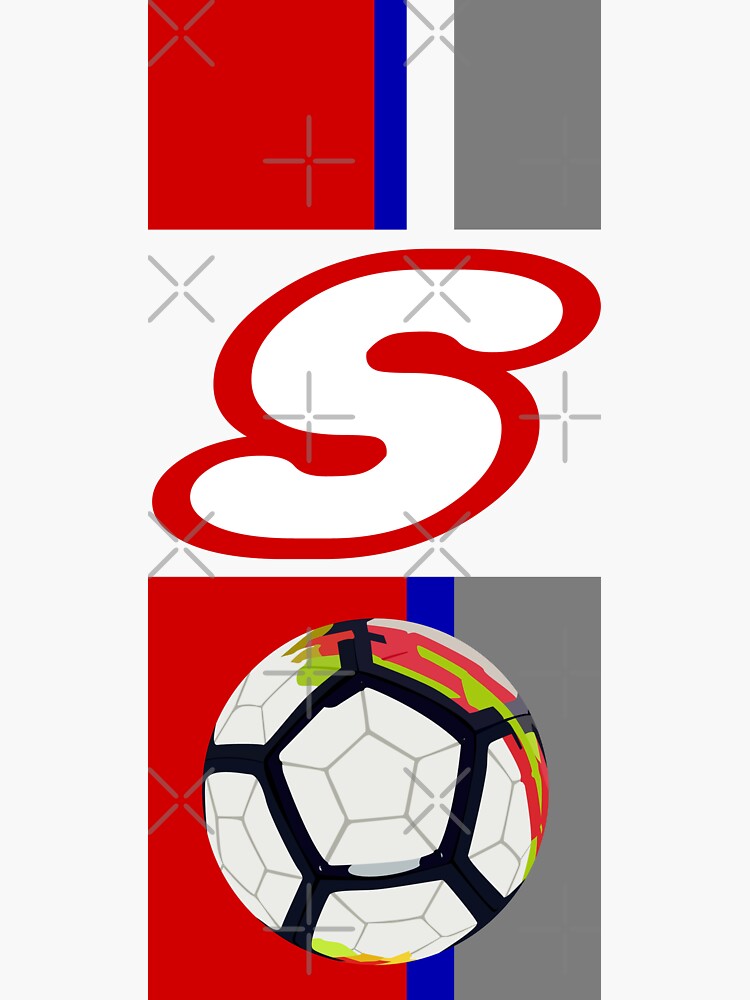 "Football sport logo" Sticker for Sale by Redbubble