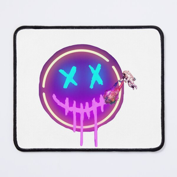 Item preview, neon smiley with asronaut designed and sold by BiHstore.