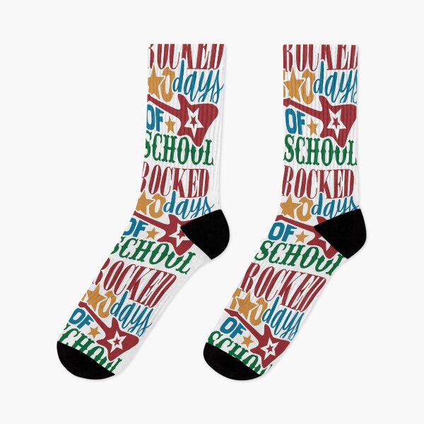 Item preview, Rocked 100 Days Of School Guitar Student Music Teacher designed and sold by mohalaz.