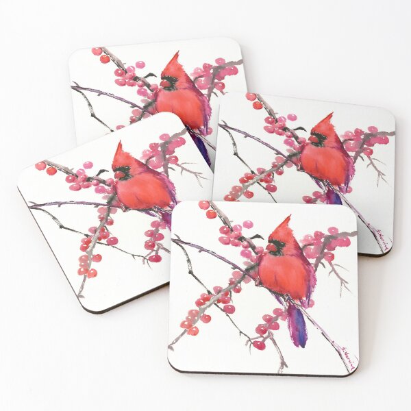 Item preview, Cardinal Bird and Berries designed and sold by surenart.