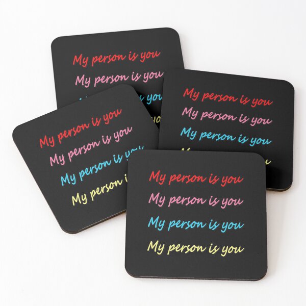 Item preview, My Person Is You - Red Pink Blue and Yellow designed and sold by ShumShumShop.