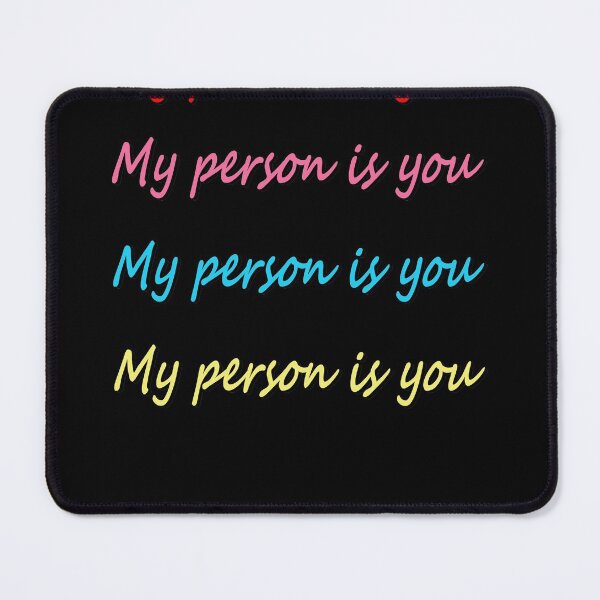 Item preview, My Person Is You - Red Pink Blue and Yellow designed and sold by ShumShumShop.