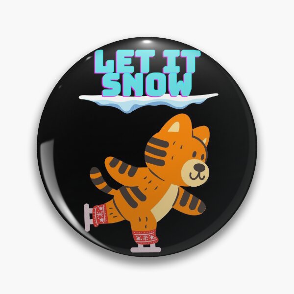 Item preview, Let It Snow - Cute Tiger Ice Skating designed and sold by The-Muse.