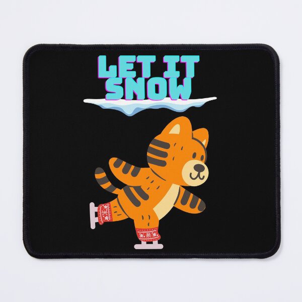 Item preview, Let It Snow - Cute Tiger Ice Skating designed and sold by The-Muse.