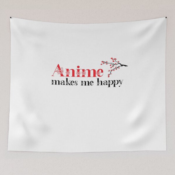 Item preview, Anime Makes Me Happy designed and sold by ErmessThiings.
