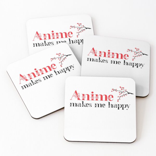 Item preview, Anime Makes Me Happy designed and sold by ErmessThiings.