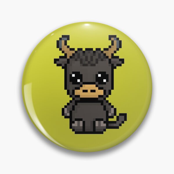 Item preview, Cute Yak (Chibi Pixel Animal Character) designed and sold by Pixe11y.