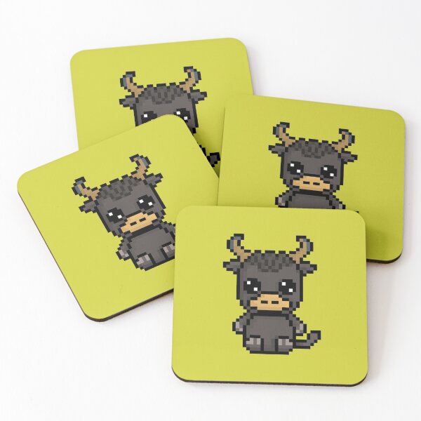 Item preview, Cute Yak (Chibi Pixel Animal Character) designed and sold by Pixe11y.