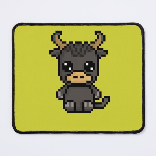 Item preview, Cute Yak (Chibi Pixel Animal Character) designed and sold by Pixe11y.