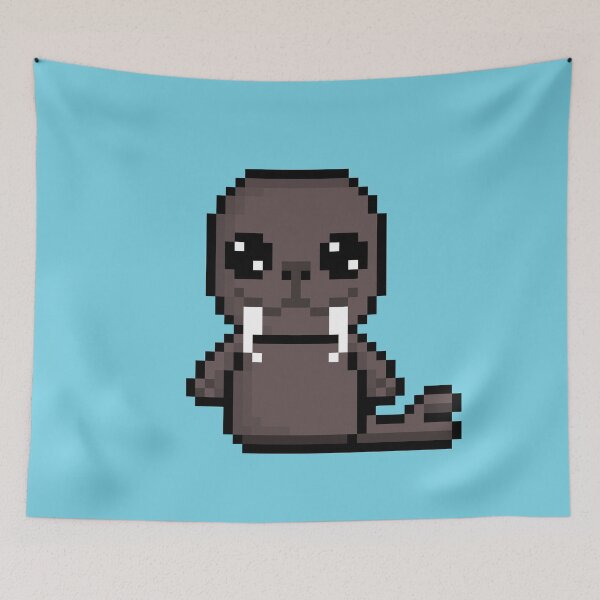 Item preview, Cute Walrus (Chibi Pixel Animal Character) designed and sold by Pixe11y.