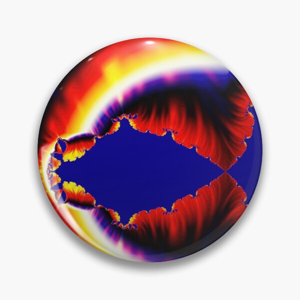Item preview, Bright Neon Red Blue & Yellow Fractal Design designed and sold by allthingsnatura.