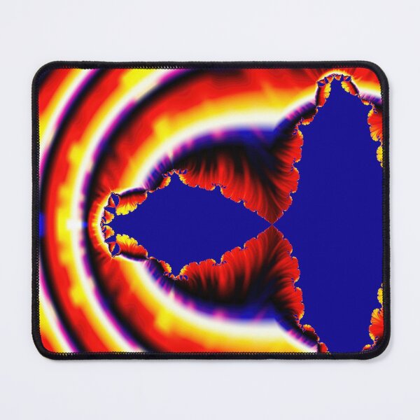 Item preview, Bright Neon Red Blue & Yellow Fractal Design designed and sold by allthingsnatura.