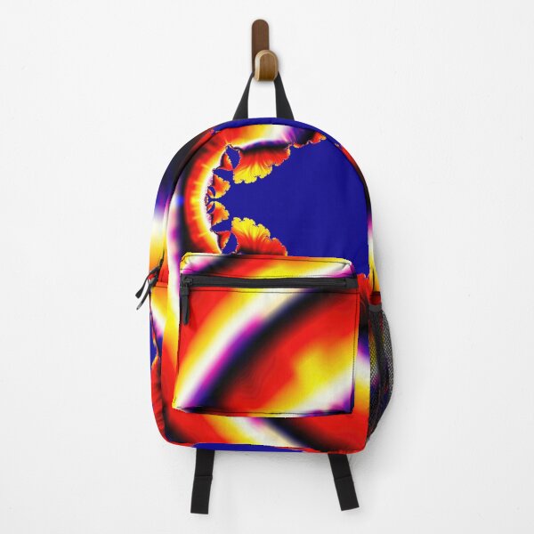 Item preview, Bright Neon Red Blue & Yellow Fractal Design designed and sold by allthingsnatura.