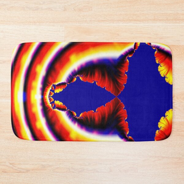Item preview, Bright Neon Red Blue & Yellow Fractal Design designed and sold by allthingsnatura.