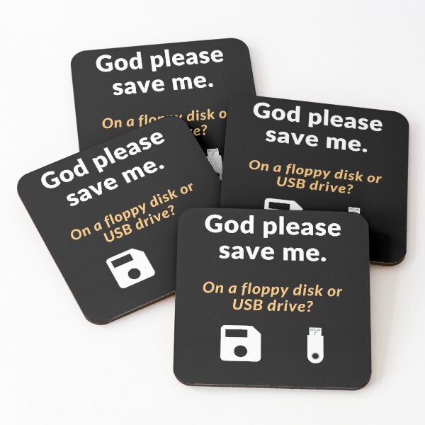 Item preview, God please save me.| On a floppy disk or USB drive? designed and sold by Jasmin's Fashion World.