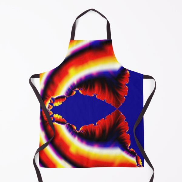 Item preview, Bright Neon Red Blue & Yellow Fractal Design designed and sold by allthingsnatura.