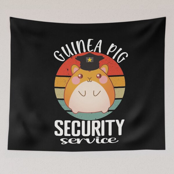 Item preview, Guinea Pig Security Service Cute Guinea Pig Lover Funny Guinea Pig Quote designed and sold by SharpThreadZ.