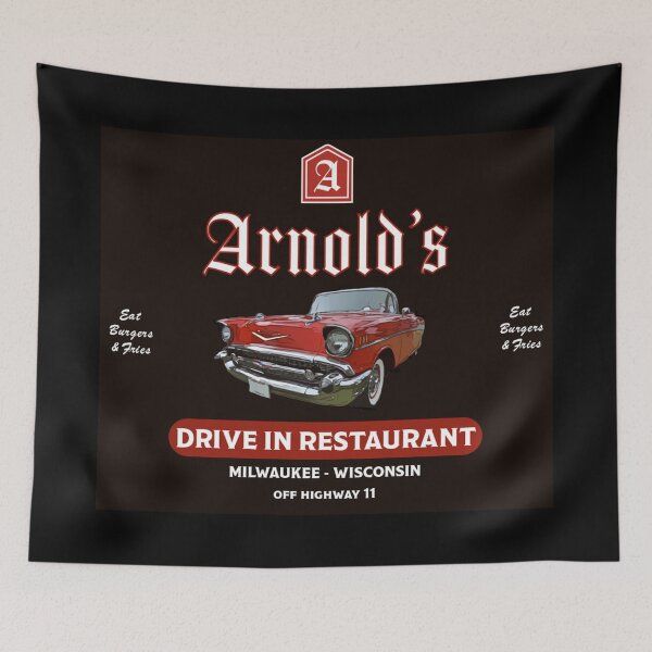 Item preview, Arnold's Drive In Restaurant - American 1950s Restaurants - Retro Vintage Gifts - Happy Days 50s Diner designed and sold by happygiftideas.