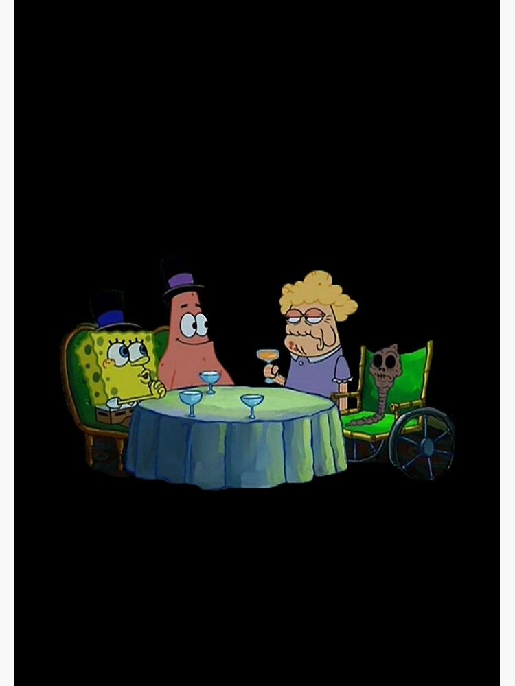 "Spongebob has dinner with Chocolate Lady" Spiral Notebook by