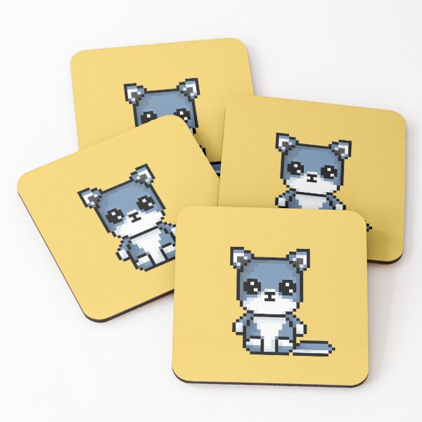 Item preview, Cute Wolf (Chibi Pixel Animal Character) designed and sold by Pixe11y.