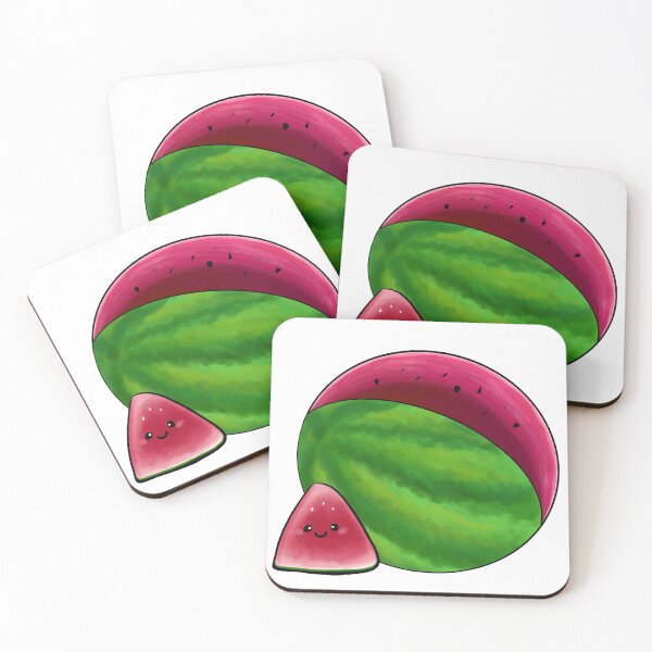 Item preview, Kawaii watermelon. Cute summer fruit or berry designed and sold by AliensRich.