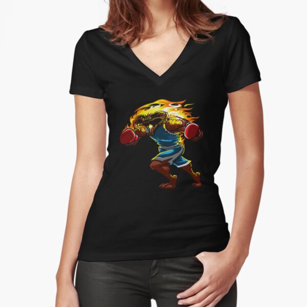 A Balrog cosplays as Balrog Fitted V-Neck T-Shirt