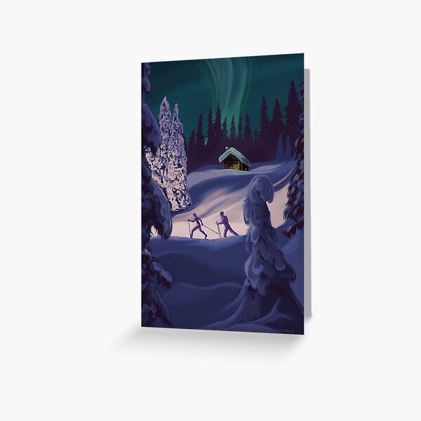 Item preview, Nordic Northern Lights night ski designed and sold by SFDesignstudio.