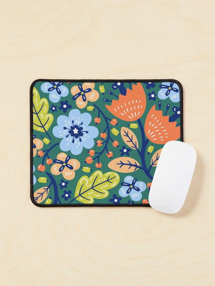 Thumbnail 1 of 5, Mouse Pad, Colorful Flowers Pattern designed and sold by InnaPo ⭐⭐⭐⭐⭐.