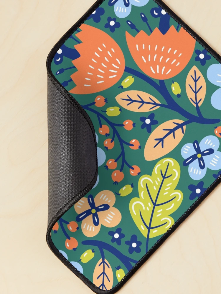 Thumbnail 2 of 5, Mouse Pad, Colorful Flowers Pattern designed and sold by InnaPo ⭐⭐⭐⭐⭐.
