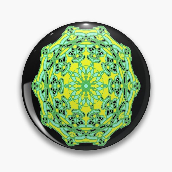 Item preview, Green and Yellow Mandala designed and sold by MandalaInspired.
