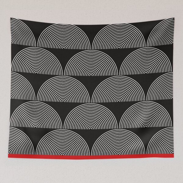 Item preview, Modern graphic pattern in black and white with a nice color effect designed and sold by marina63.