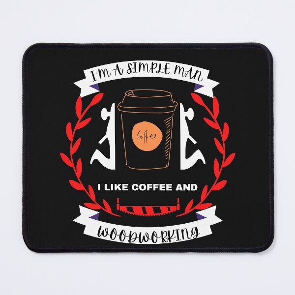 Item preview, Coffee And Woodworking - Woodworking Carpentry Fun Graphic - Fun Woodworking Gifts designed and sold by WoodWorkingInc.