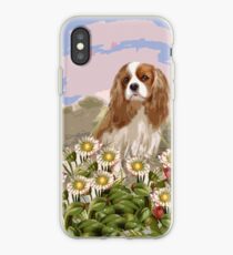 Vinilo o funda para iPhone Cavalier en el jardín