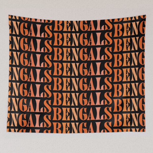 Item preview, Retro orange bengals inspired  designed and sold by Ashleylcoop.