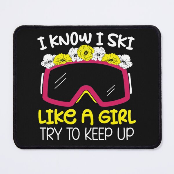 Item preview, Ski girl trying to keep up designed and sold by ClamenTaon.