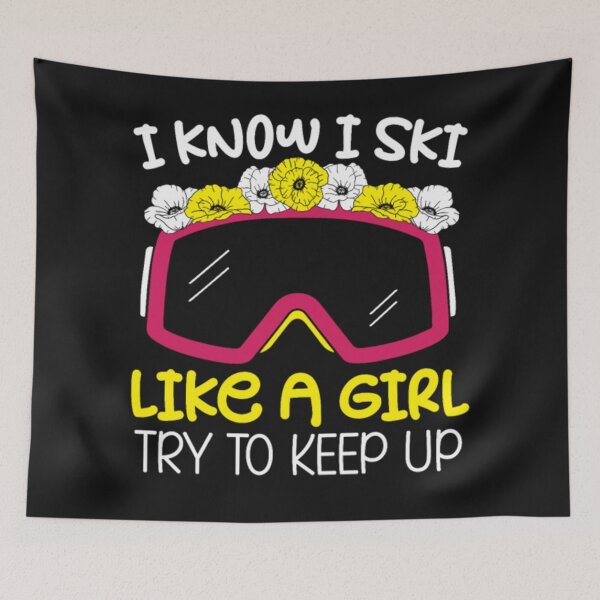 Item preview, Ski girl trying to keep up designed and sold by ClamenTaon.