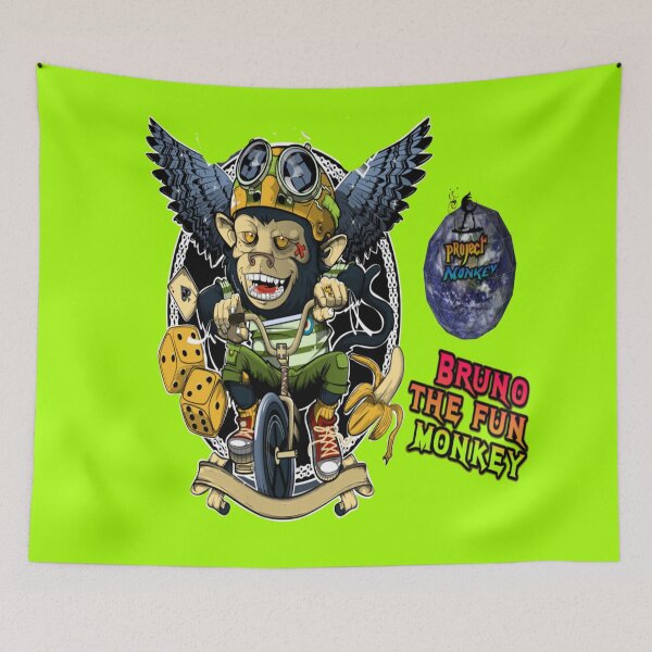 Item preview, Bruno the fun monkey - monkey world project designed and sold by atomsama.