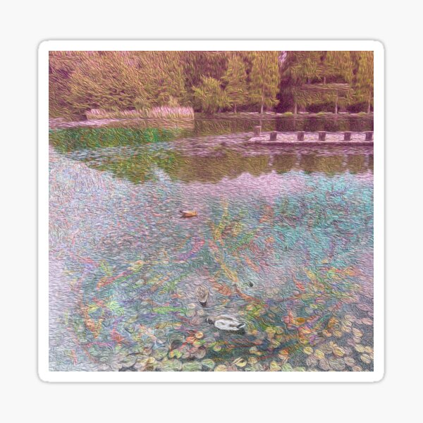 Pond panorama Sticker