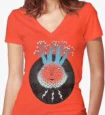 Cosmic Epiphany Heart Women's Fitted V-Neck T-Shirt
