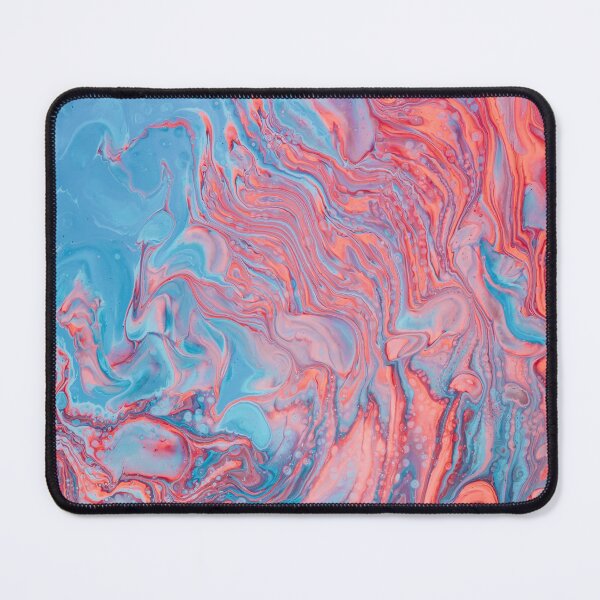 Item preview, Pink & Turquoise Blue Marble Watercolor  designed and sold by newburyboutique.