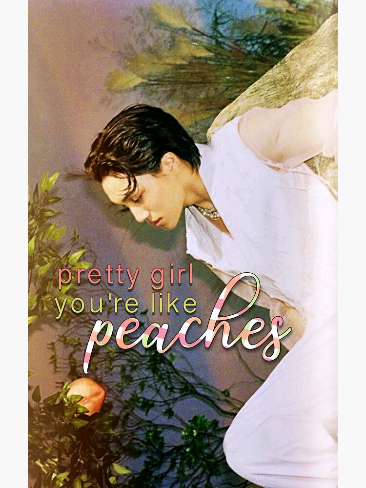 "EXO Kai Peaches lyrics aesthetic" Sticker for Sale by amyrickman Redbubble