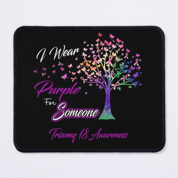 Item preview, Ribbon Tree I Wear Purple For Someone Trisomy 18 Awareness designed and sold by Tadmab.