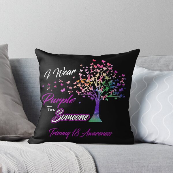 Item preview, Ribbon Tree I Wear Purple For Someone Trisomy 18 Awareness designed and sold by Tadmab.