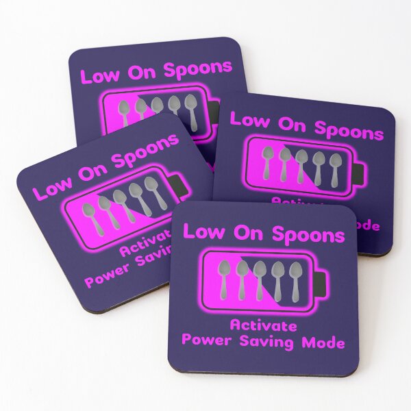 Item preview, Low On Spoons: Activating Power Saving Mode designed and sold by EmyBeeDesigns.