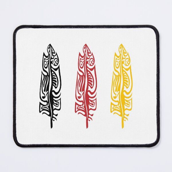 Item preview, Three Feathers Medicine Wheel Colours Indigenous WAWEZHI CANADA designed and sold by WAWEZHI.
