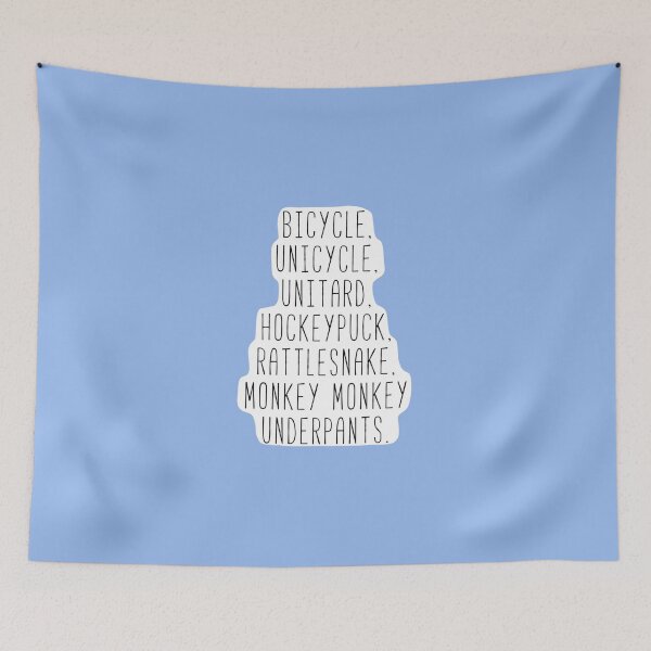 Item preview, Monkey Monkey Underpants Fan Quote Sticker designed and sold by ChristianScharm.
