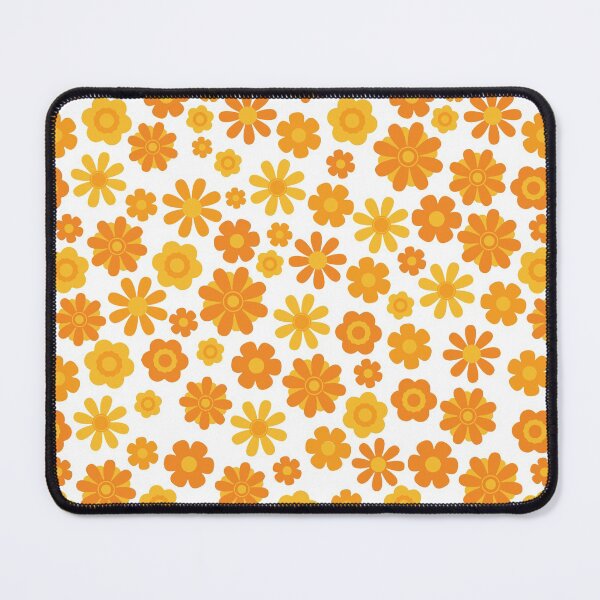 Item preview, Orange Yellow Retro Flowers designed and sold by wozsimps.